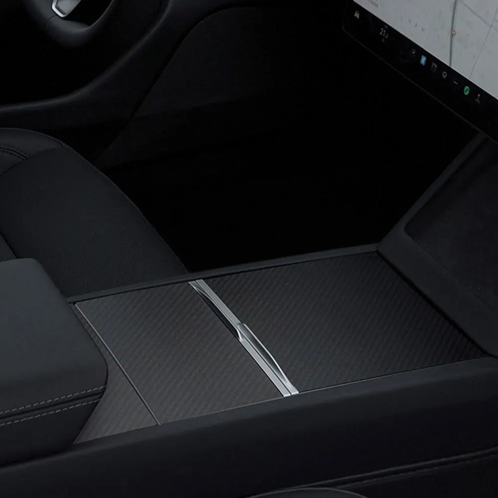 Real Carbon Fiber Center Console Cover for Tesla Model 3 Highland 2024+