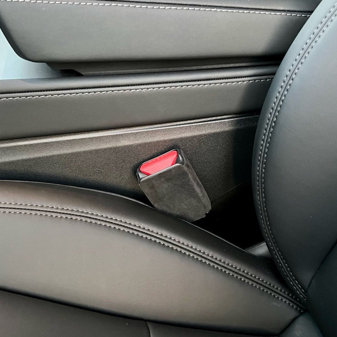 Alcantara Safe Belt Buckle Sticker for Tesla Model 3/Y