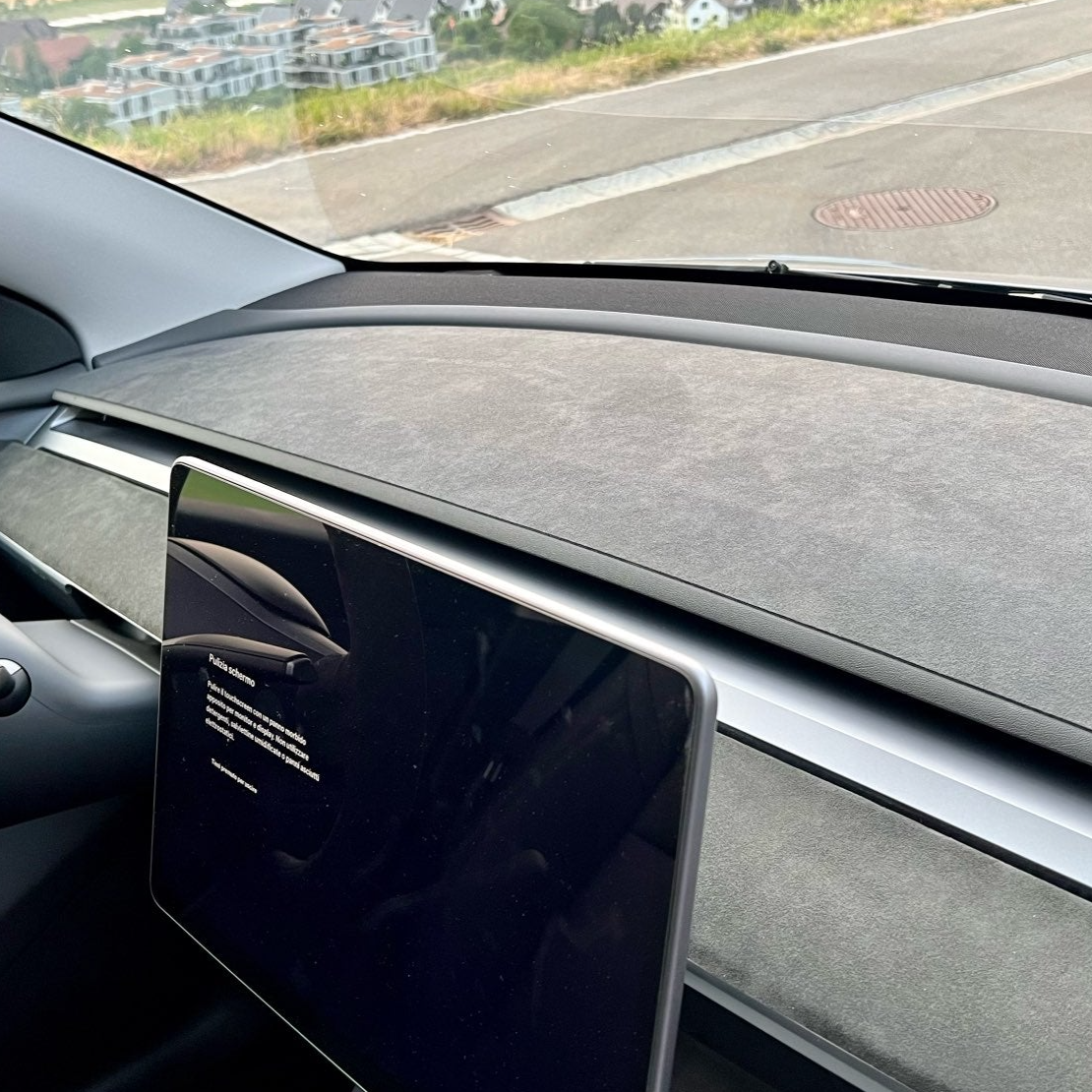 Alcantara Dashboard Instrument Panel Cover for Tesla Model 3/Y 2019-2023