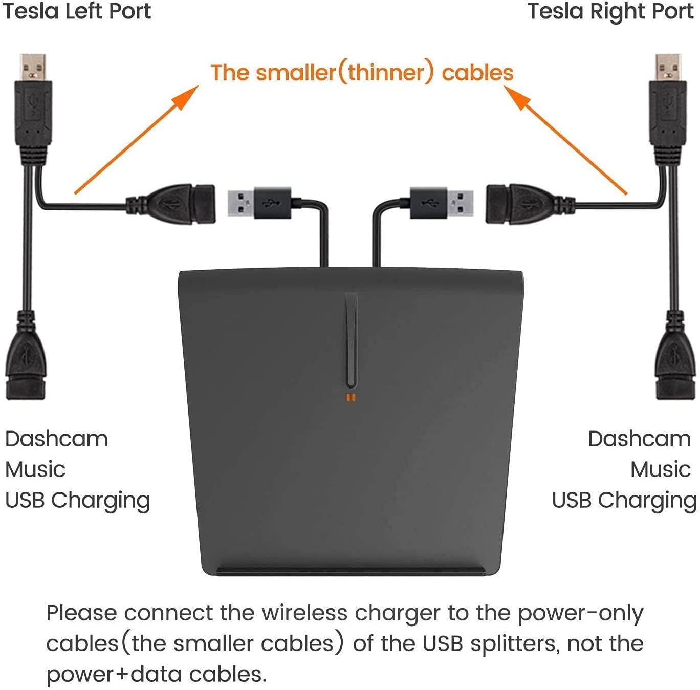 Wireless Charging Pad Upgrade for Tesla Model 3 2017-2020 (Pre-Refresh)