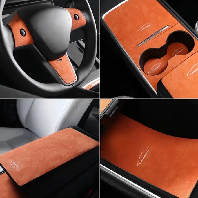 Alcantara Interior Wrap Set for Tesla Model 3/Y 2019-2023