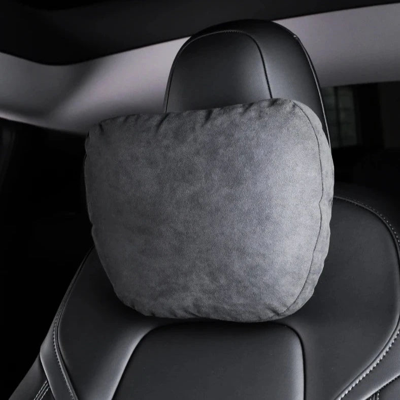 Alcantara Ultra Soft/Breathable Headrest/Lumber Pillow for Tesla