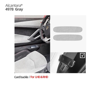 Alcantara Safe Belt Buckle Sticker for Tesla Model 3/Y