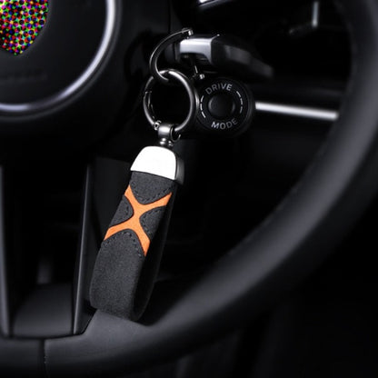 Premium Alcantara Keychain for Tesla Models 3/Y/S/X – Luxurious Suede Leather Key Fob Cover