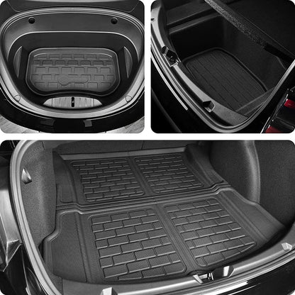 Tesla Model 3 Waterproof Floor Liner & Trunk/Frunk Mats Set