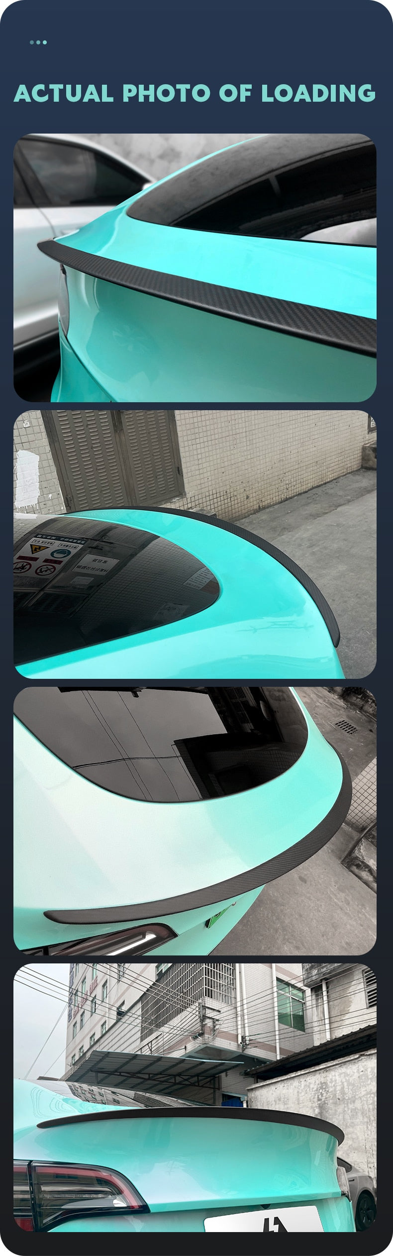 Carbon Fiber Spoiler For Tesla Model 3/Y/S