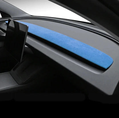 Alcantara/Carbon Fiber Dashboard Instrument Panel Trim Sticker for Tesla Model 3 Highland 2024+