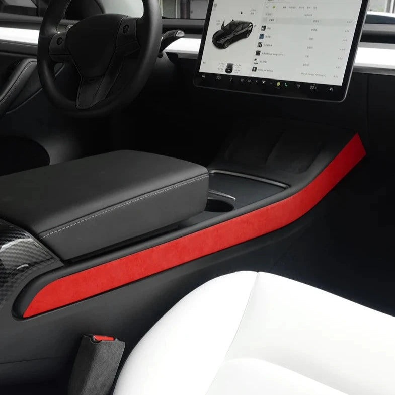 Alcantara Centre Console Side Strip for Tesla Model 3/Y 2021-2023