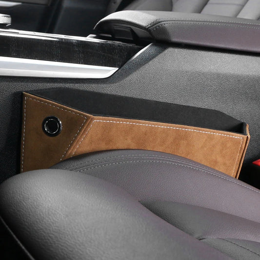 Alcantara Seat Side Gap Storage Pocket for Tesla