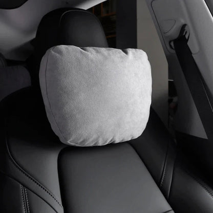 Alcantara Ultra Soft/Breathable Headrest/Lumber Pillow for Tesla