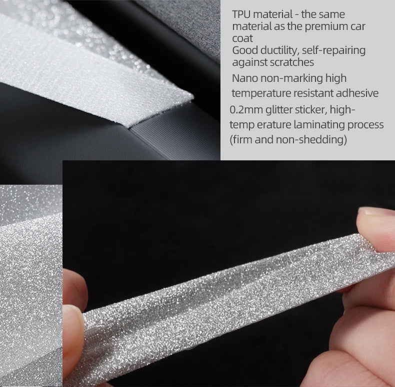 Sparkling Diamond Steering Wheel Panel Trim Stickers for Tesla Model 3 & Y (2019-2023)