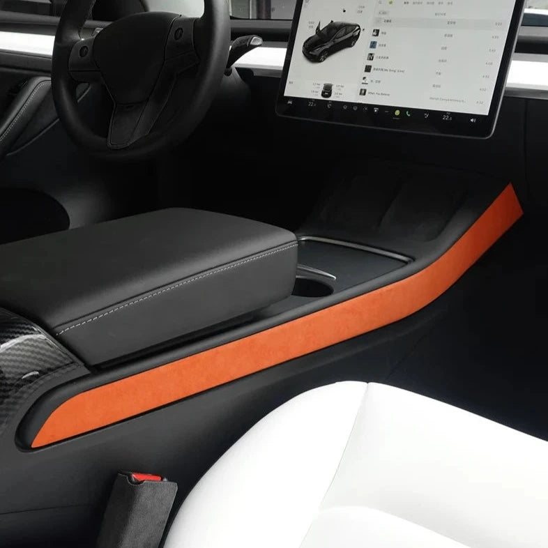 Alcantara Centre Console Side Strip for Tesla Model 3/Y 2021-2023