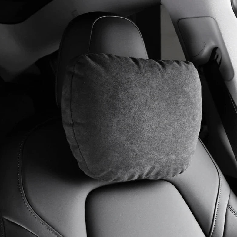 Alcantara Ultra Soft/Breathable Headrest/Lumber Pillow for Tesla