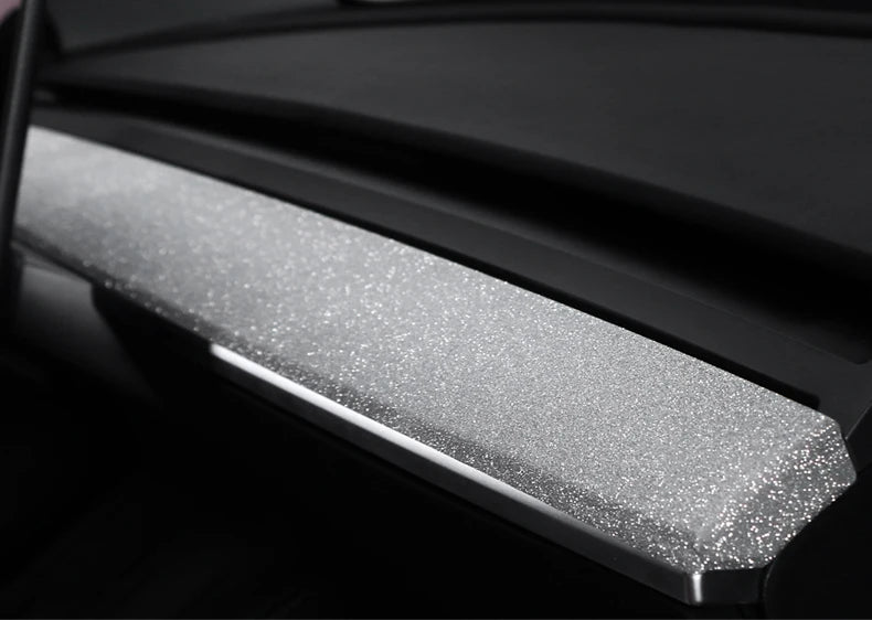 Sparkling Diamond Dashboard Trim Sticker for Tesla Model 3 & Y (2019-2023)