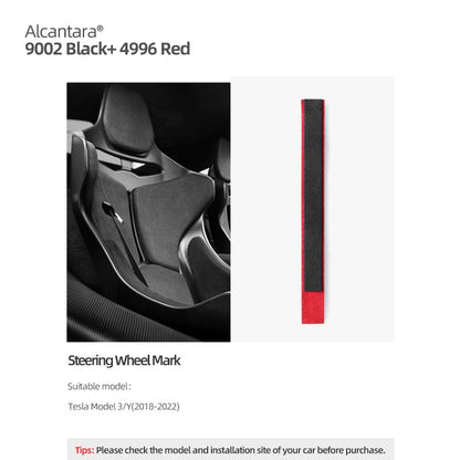 Alcantara Steering Wheel Stripe For Model 3/Y