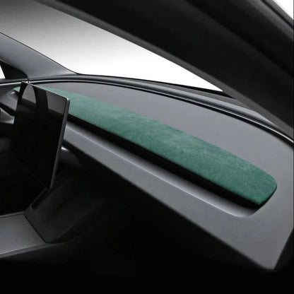 Alcantara/Carbon Fiber Dashboard Instrument Panel Trim Sticker for Tesla Model 3 Highland 2024+