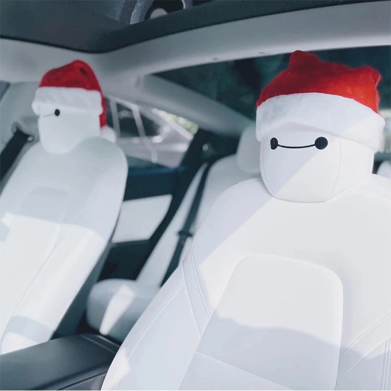 Baymax Seat Headrest Stickers for Tesla Model S/3/X/Y