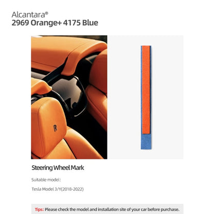 Alcantara Steering Wheel Stripe For Model 3/Y