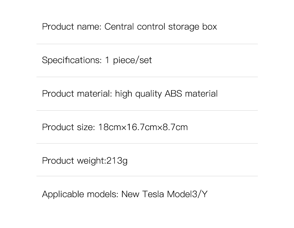 Tesla Model 3/Y 2021-2023 Interior Organizer Sets