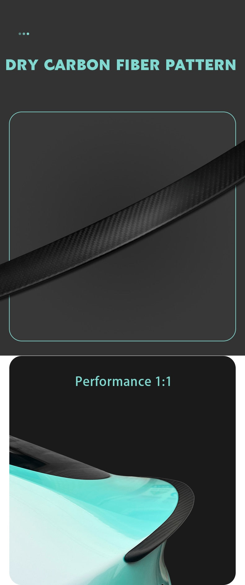 Carbon Fiber Spoiler For Tesla Model 3/Y/S