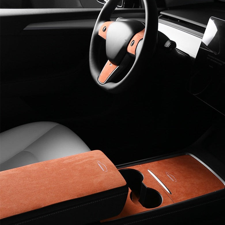 EVONE Alcantara Interior Trim Sticker Set for Tesla Model 3/Y 2021-23