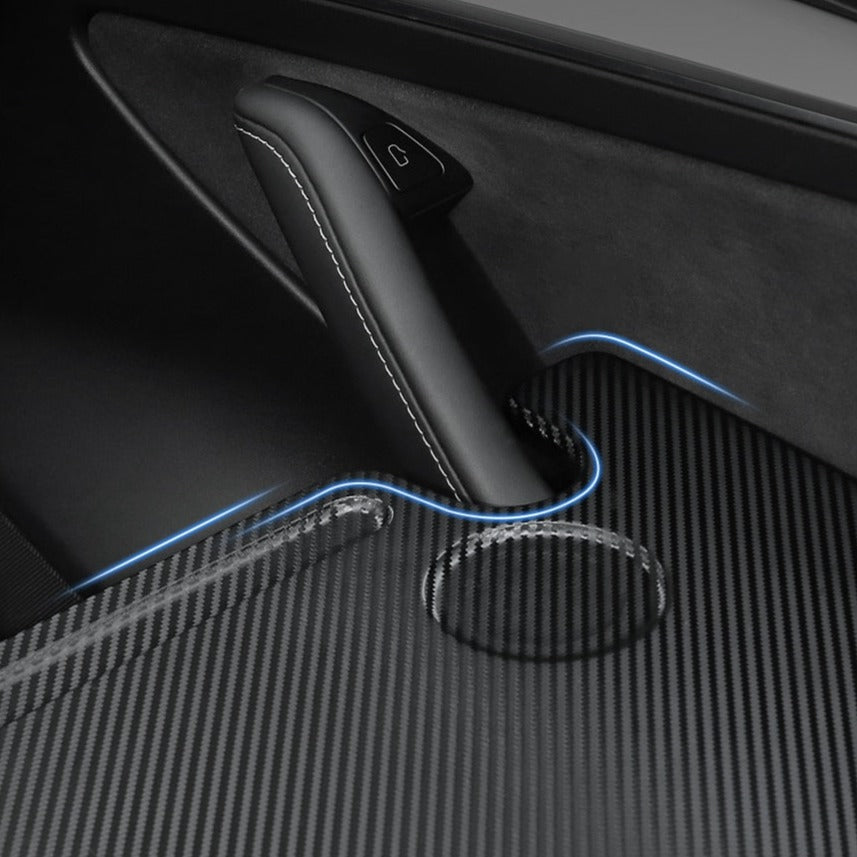 Carbon Fibre Texture Steering Wheel Tray For Tesla Model 3/Y