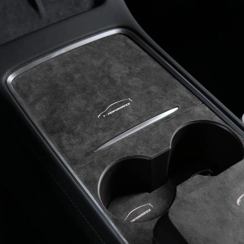 Matt Black Alcantara Cover for Tesla Model 3/Y 2019-2023