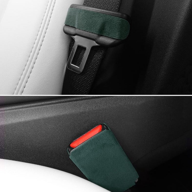 Alcantara Safe Belt Buckle Sticker for Tesla Model 3/Y