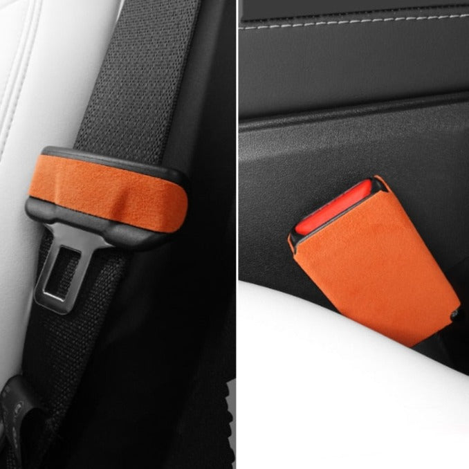 Alcantara Safe Belt Buckle Sticker for Tesla Model 3/Y